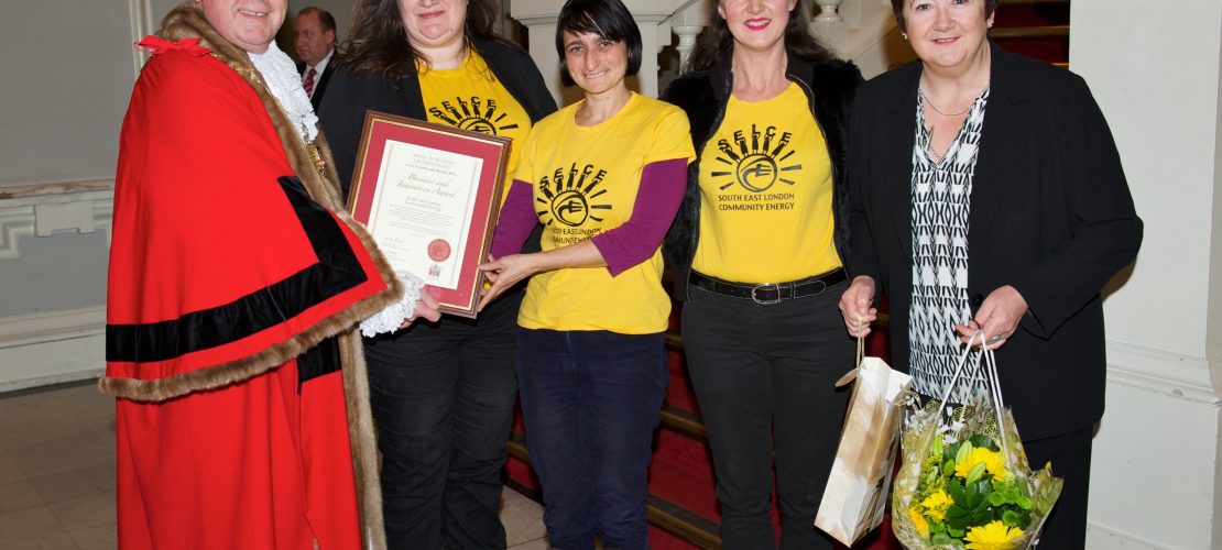 Founders of Selce at the Greenwich Mayor's Award in 2015
