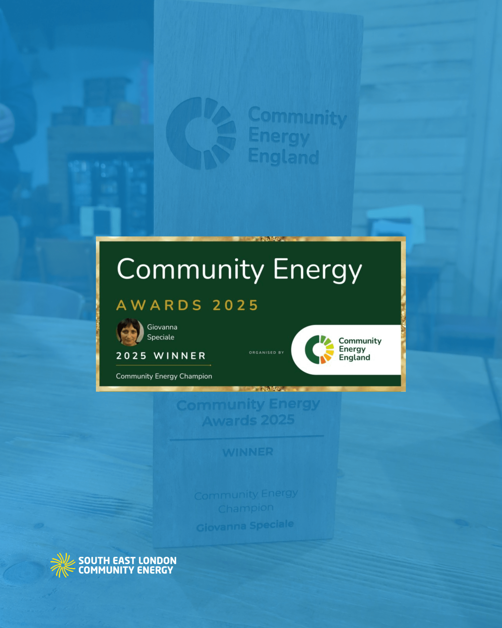 Community Energy Champion Award for Giovanna Speciale