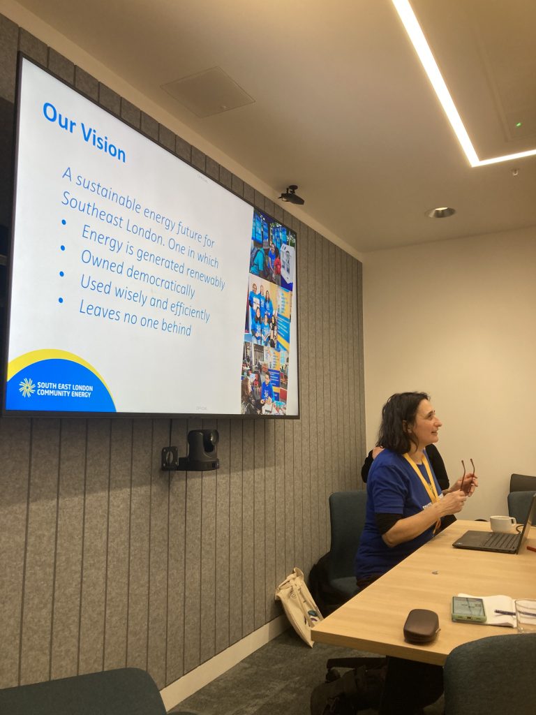 Selce founder Giovanna speaks at DESNZ Community Energy Day