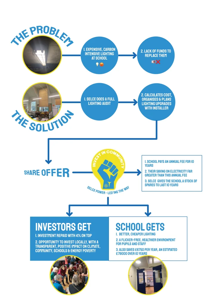 LED share offer infographic