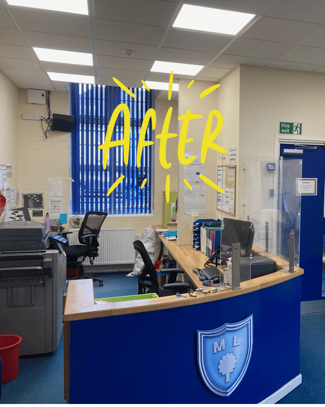 Marvels Lane classroom after Lighting improvements